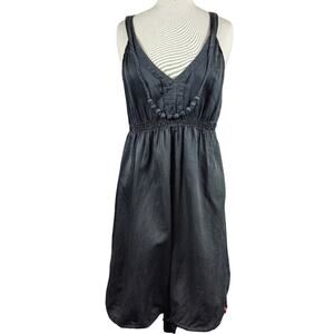 EDC by Esprit Silk Sleeveless Dress Grey Size 10